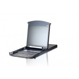 Aten 8 Port Dual Rail CAT5 19' LCD KVM over IP Switch, Aten 8 Port Dual Rail CAT5 19' LCD KVM over IP Switch,